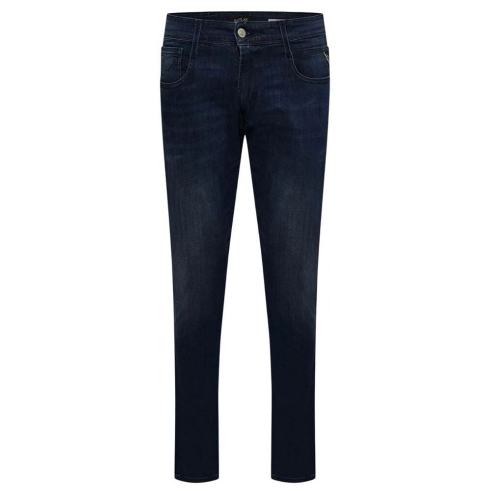 Replay Mens Anbass Cotton Slim Jeans / Blue